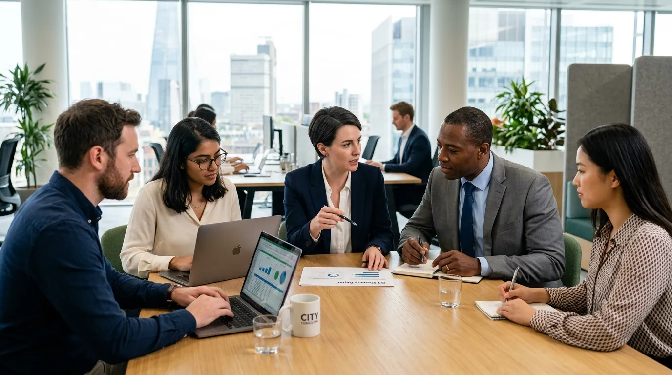 business professionals in office
