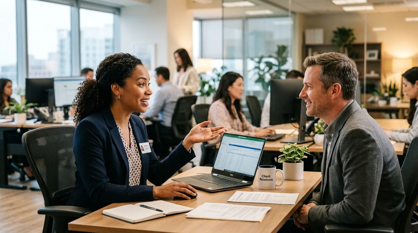 woman on a meeting speaking