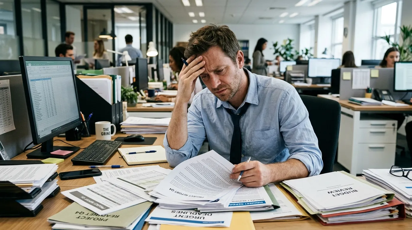 stressed office worker GDPR